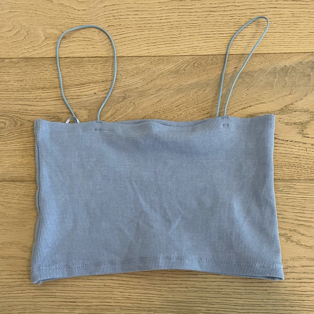 Zara light blue tank top